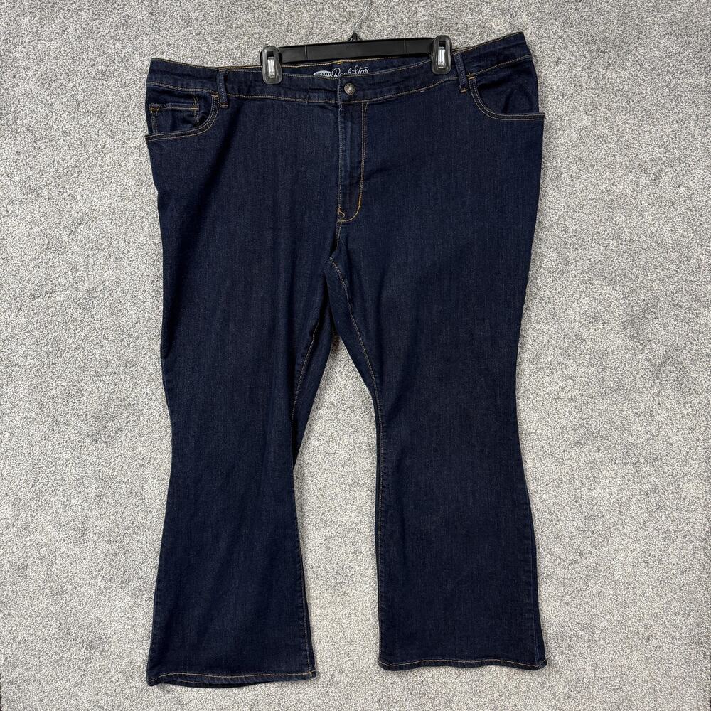 Old Navy Jeans RockStar Rinse Womens 26 Short 46x28.5 Denim Bootcut Indie Sleaze
